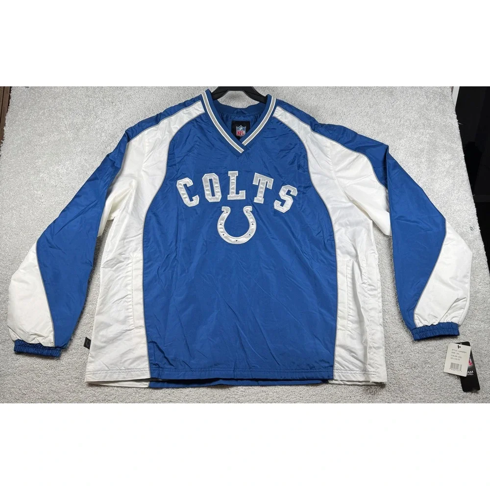 Johnny Unitas Indianapolis Colts NFL Football 2XL Baltimore Windbreaker XXL New